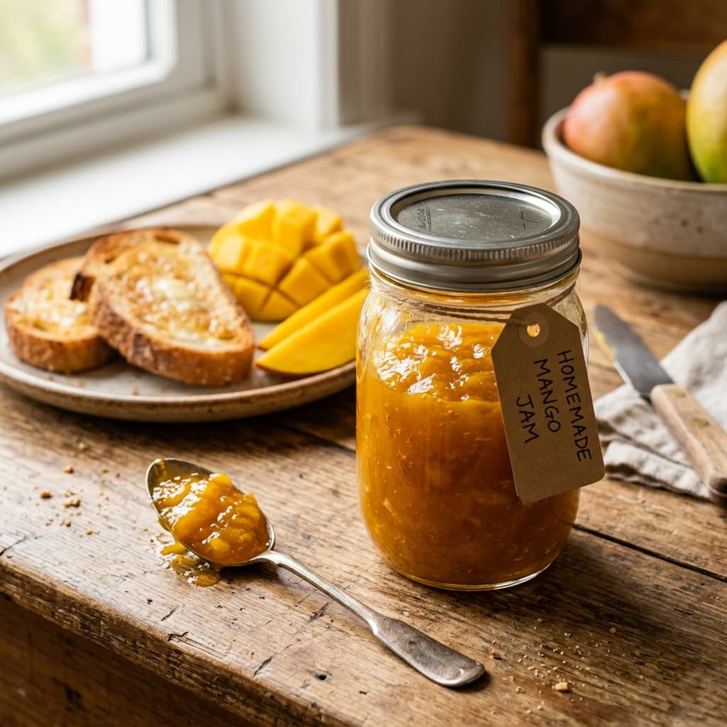 Homemade Mango Jam Recipe (No Pectin Needed)