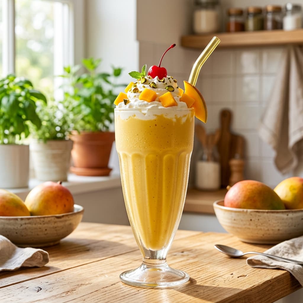 The Best Thick Mango Milkshake Recipe