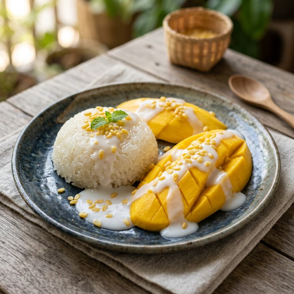 Authentic Thai Mango Sticky Rice Recipe (Khao Niao Mamuang)